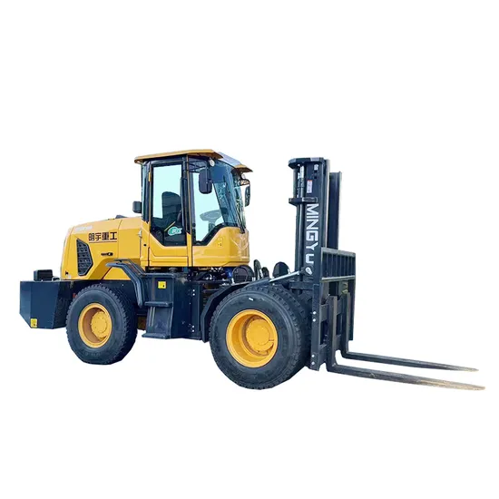 Royal Own Design 2WD 4WD CE ISO hors route Diesel Montacargas chariots élévateurs tout terrain avec moteur japonais