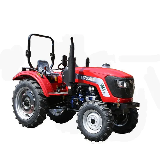 Chine Taihong marque compacte jardin verger vigne serre 30HP 35HP 40HP 45HP 50HP 55HP 60HP 70HP 80HP 90HP 100HP 4WD tracteur agricole avec chargeur frontal